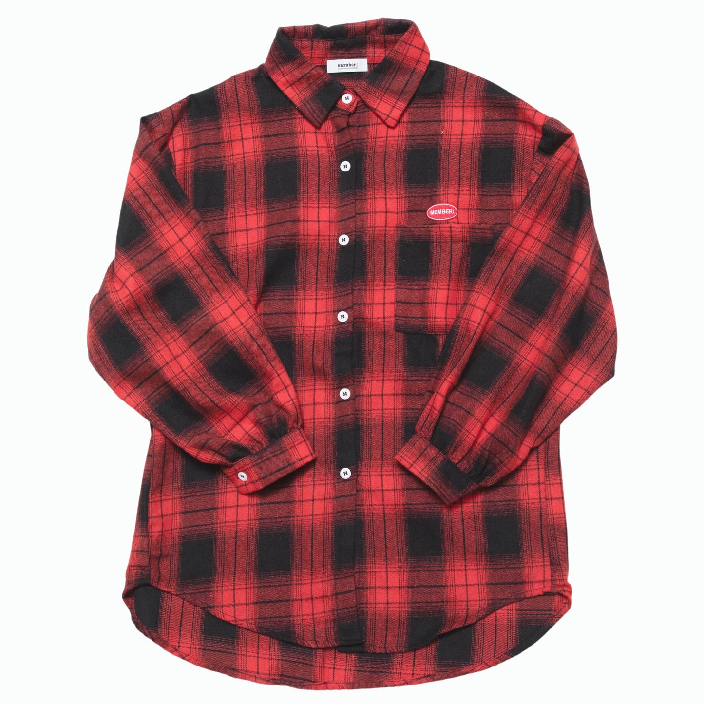 ワッペンチェックシャツ/WOMENS