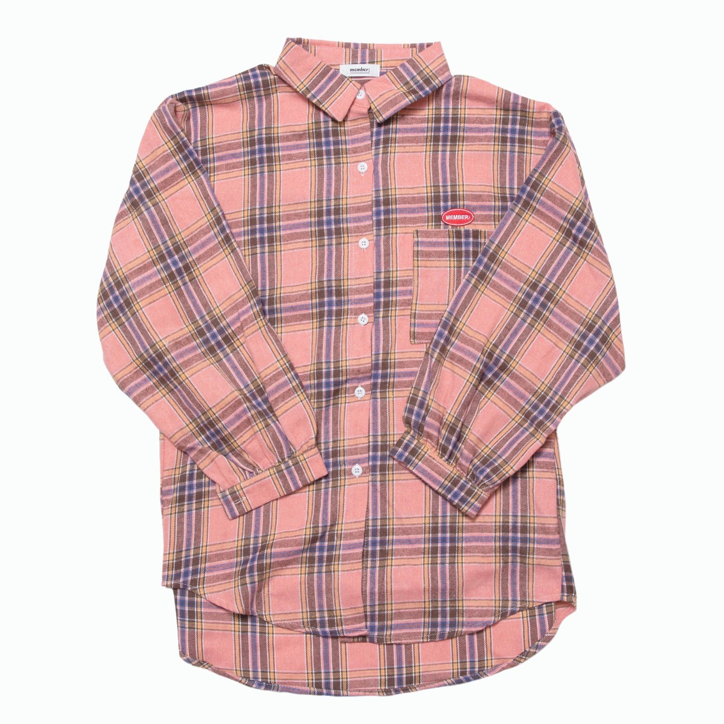 ワッペンチェックシャツ/WOMENS