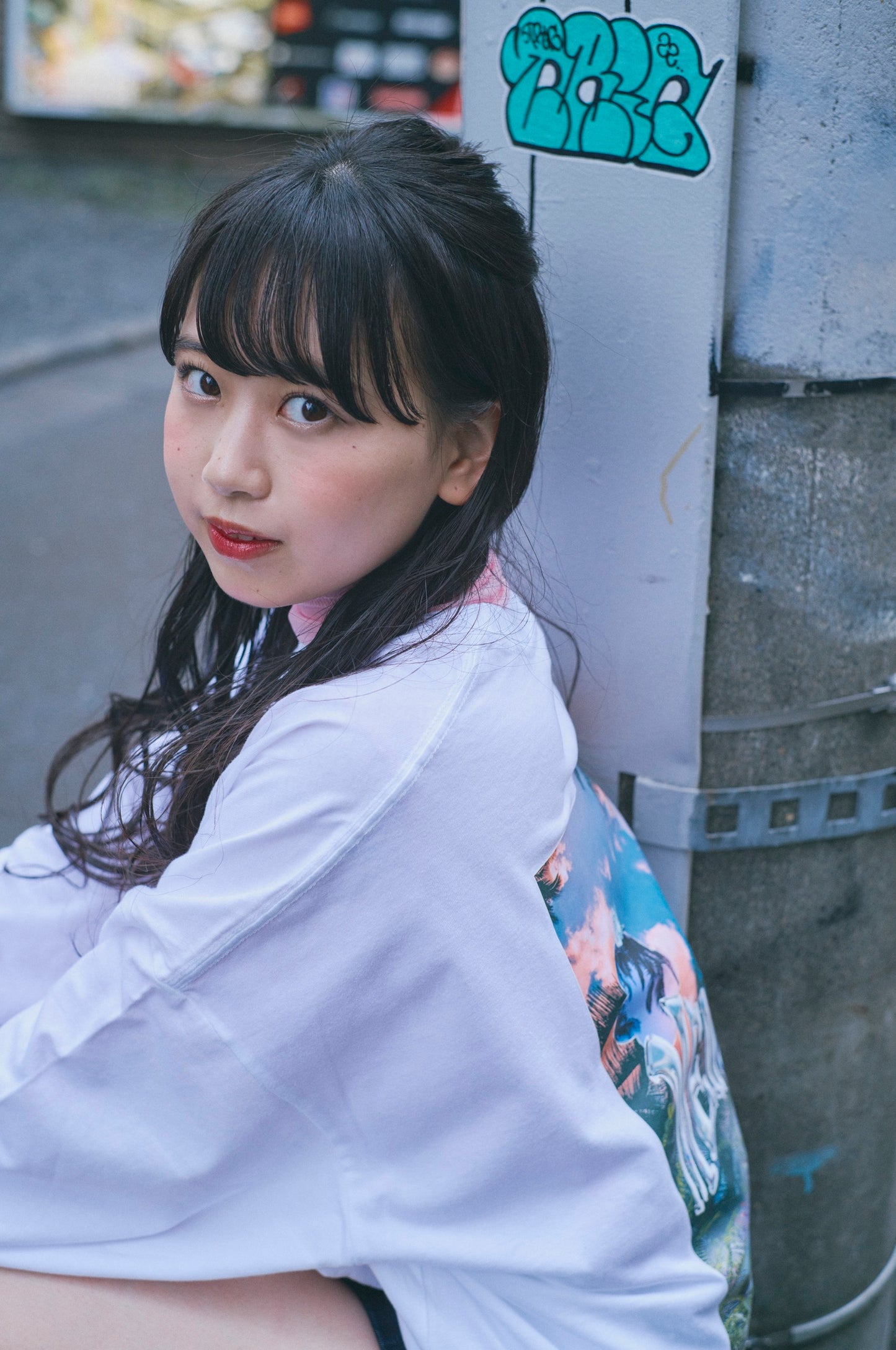 バックサイドグラフィックロンT(MEMBER;)