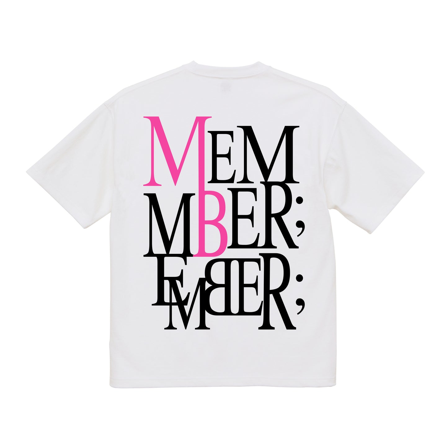 バックサイドロゴTシャツ(MEMBER;)