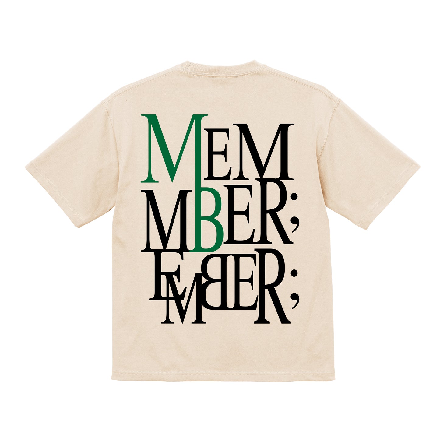 バックサイドロゴTシャツ(MEMBER;)