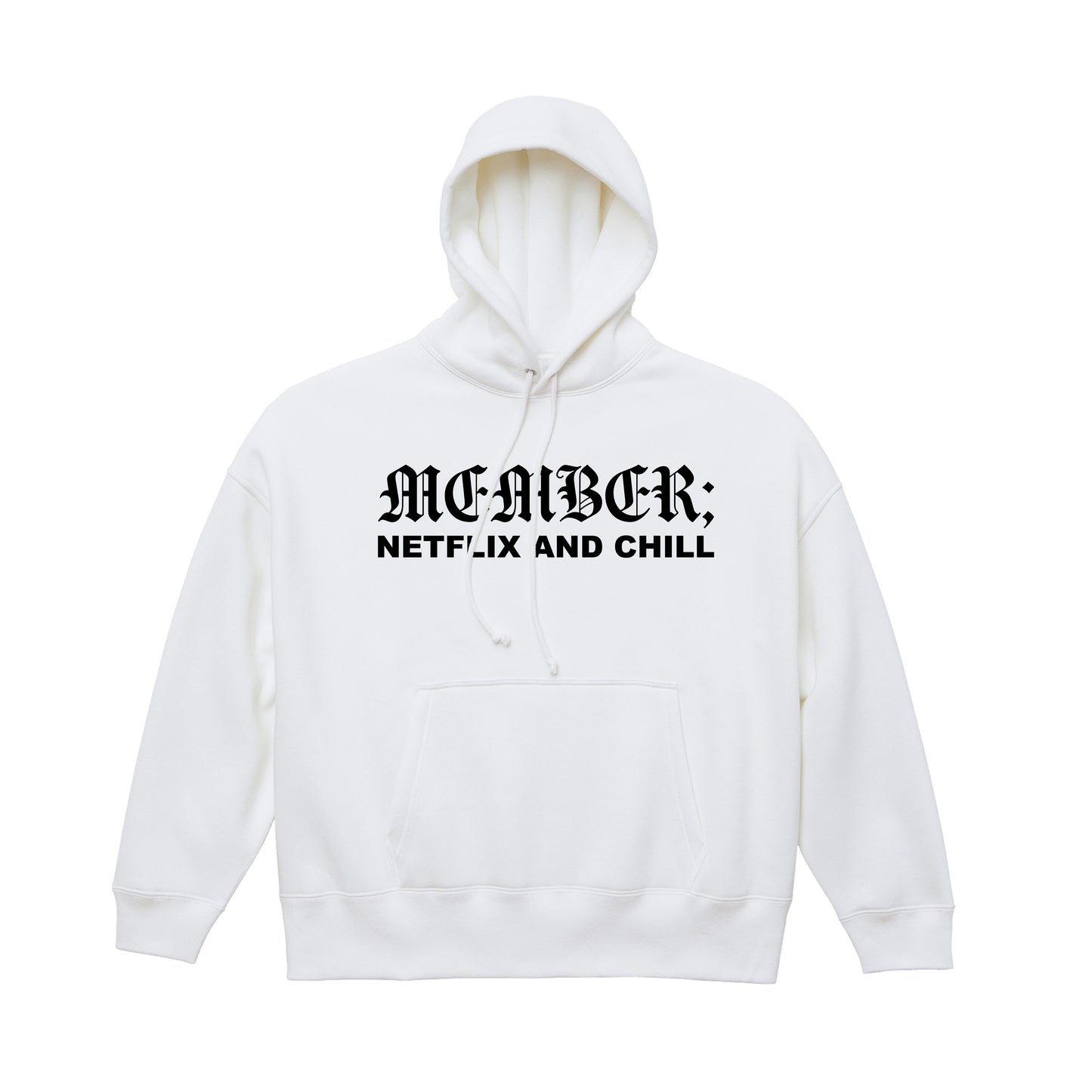 フロントサイドロゴフーディ(MEMBER;&NETFLIX AND CHILL)